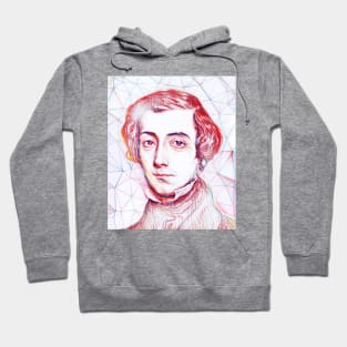 Alexis de Tocqueville Portrait | Alexis de Tocqueville Artwork | Line Art Hoodie